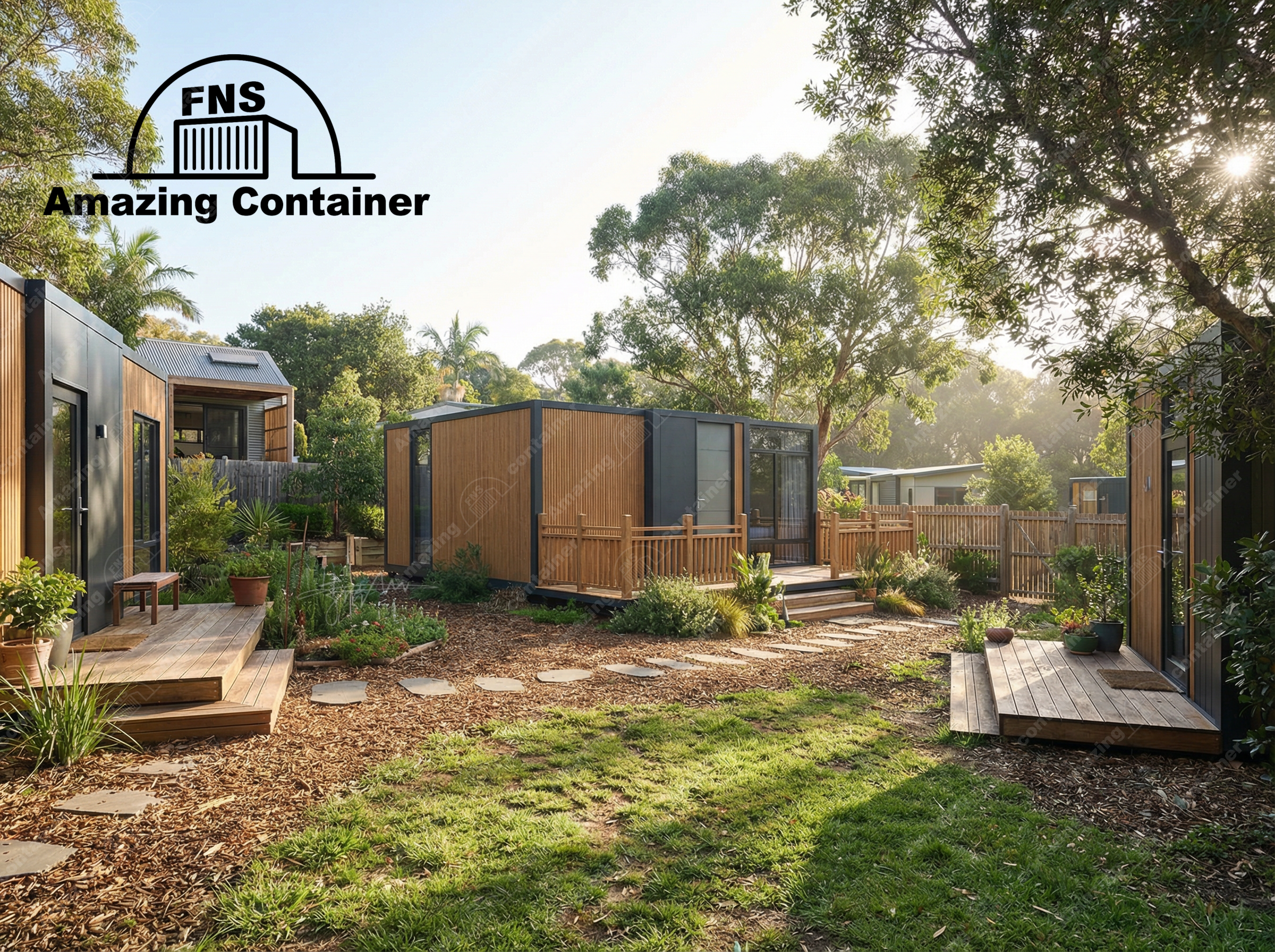 Expandable container house