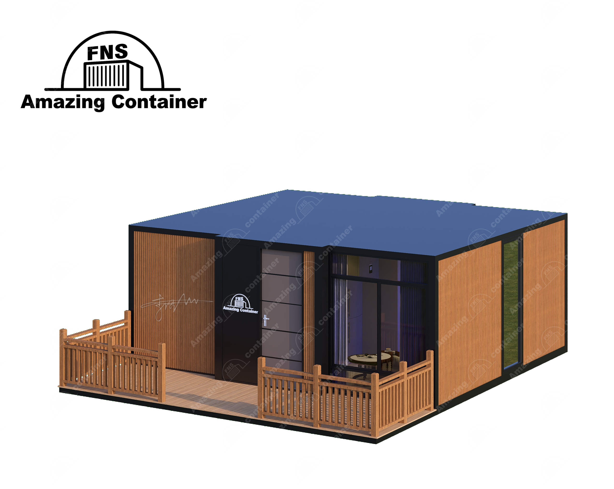 Expandable container house