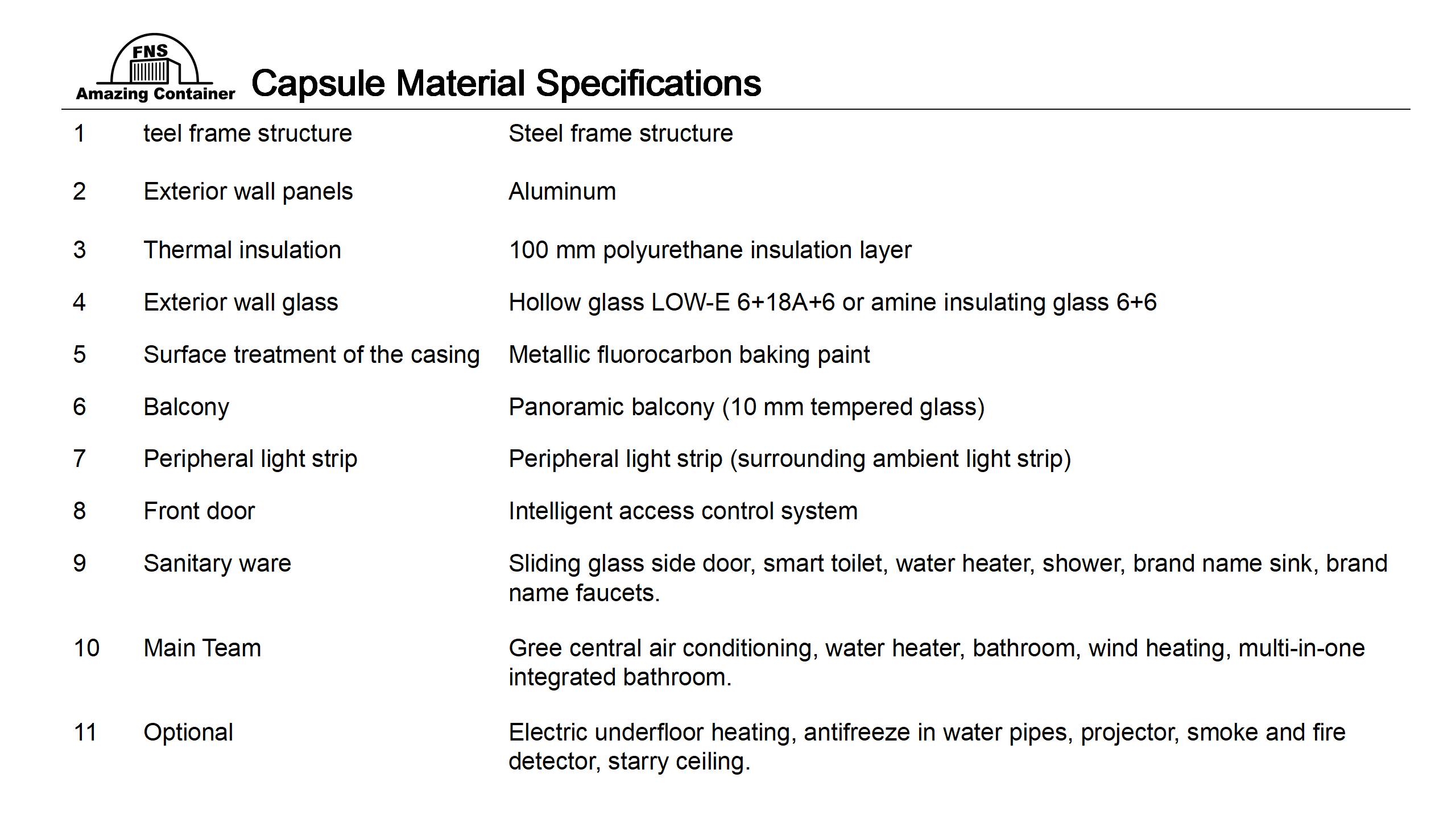 Container-type Space Capsule Room  12
