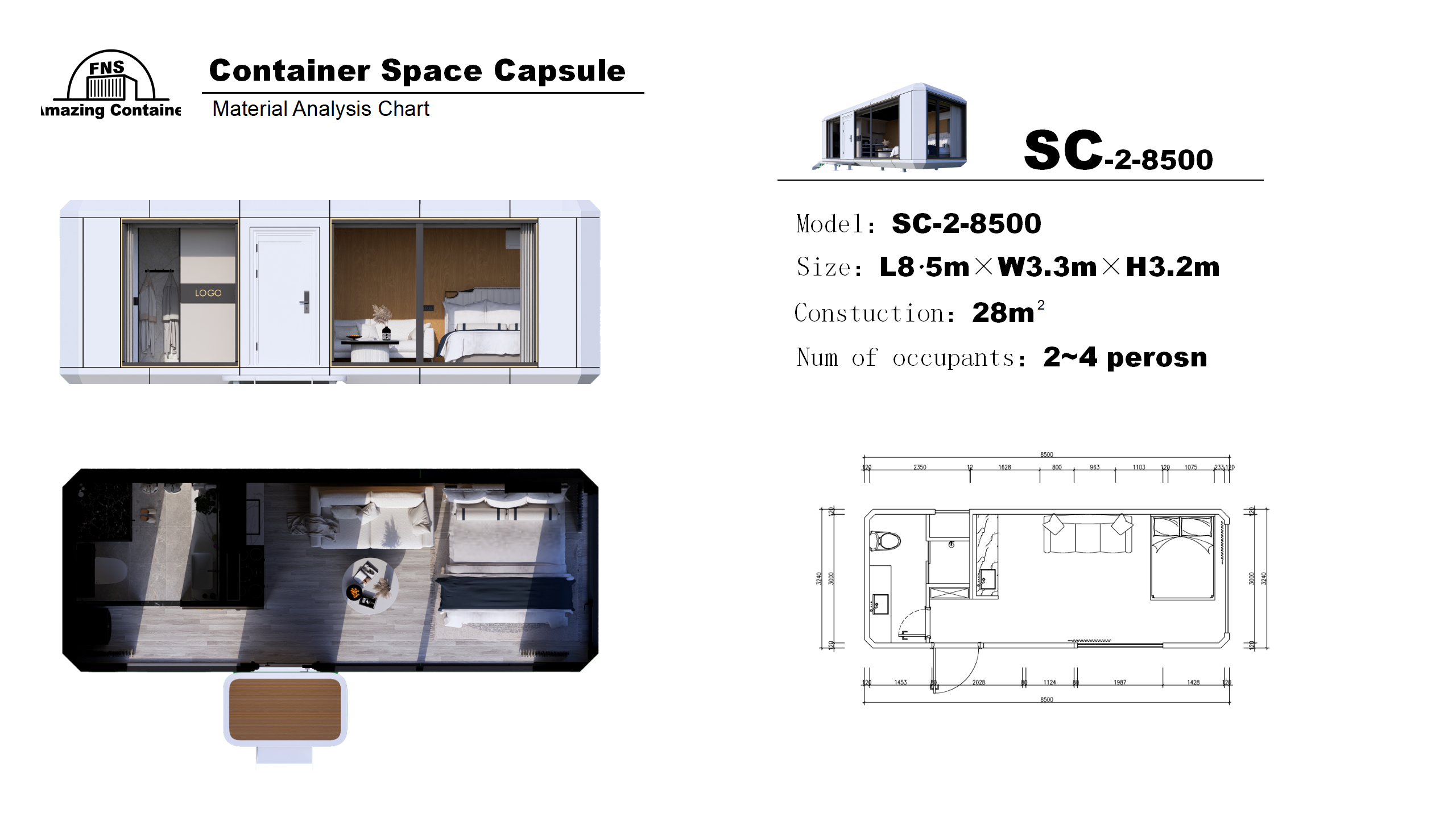 Container-type Space Capsule Room  2